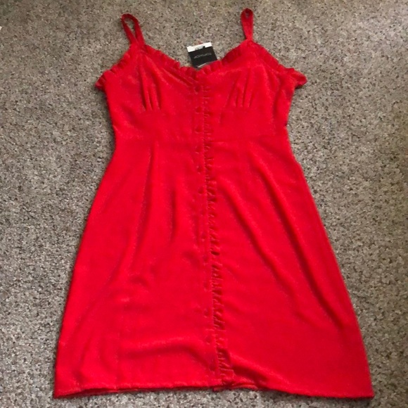 SOLD Topshop Ruffled Dress - Picture 3 of 7